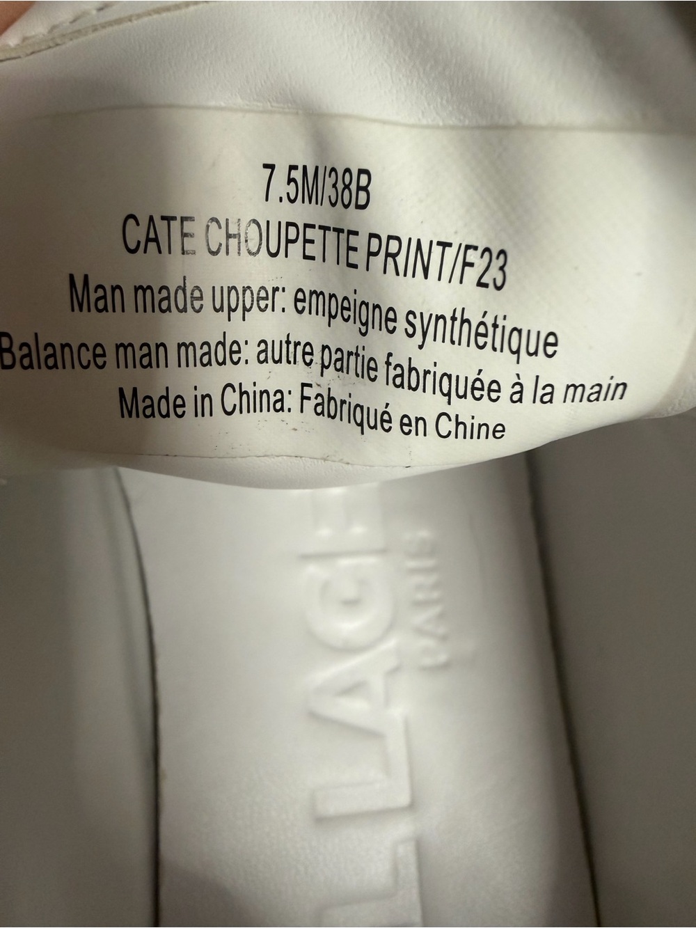 Karl Lagerfeld Paris Woman’s White Low-Top Sneakers with Black Logo Icons Sz 7.5 - Picture 11 of 11